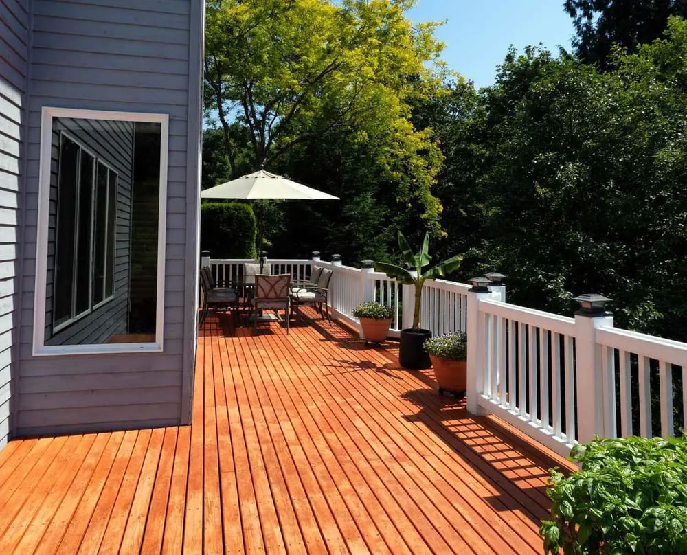 Durable backyard deck for family gatherings in Orange, OH